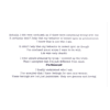 A green background with a poem written in it.