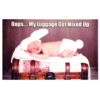 A baby laying on top of a suitcase.