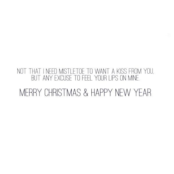 A card with the words merry christmas and happy new year