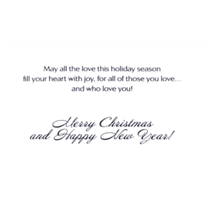 A christmas card with the words merry christmas and happy new year
