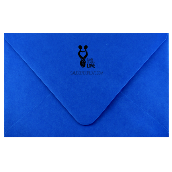 A blue envelope with the disney logo on it.