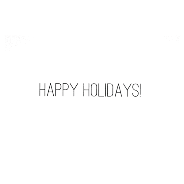 A green background with the words happy holidays written in black.