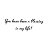 A blessing in my life card