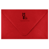 A red envelope with mickey mouse on it.