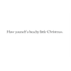A card with the words have yourself a beachy little christmas.