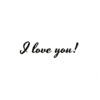 A green background with the words " i love you ".