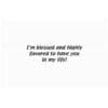 A card with the words " i 'm blessed and highly finovered to have you in my life !"