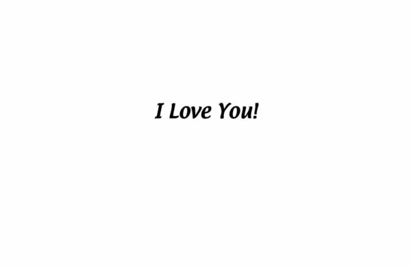 A picture of the words i love you.