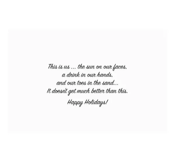 A card with the words " happy holidays ".