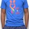 Love Is Love Crew Short Sleeve Crew Neck T-Shirt Royal Blue 2
