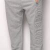 A pair of grey pants with the words " love is love ".