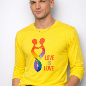 Full Color Crew Neck Long Sleeve T-Shirt